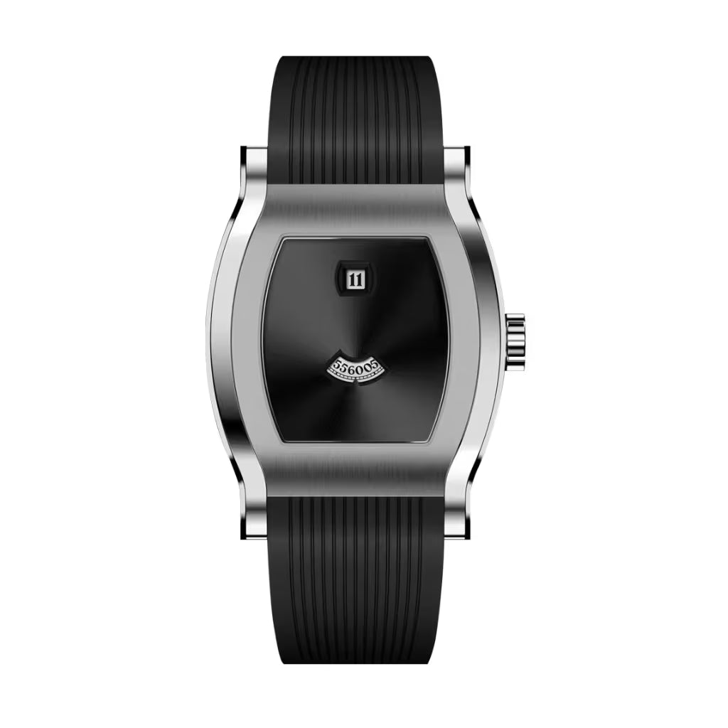 Specht & Söhne Noble Black - Relógio Preto Automático Jump Hour