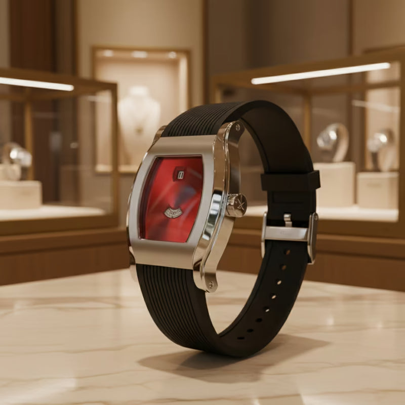 Specht & Söhne relógio Noble Red — vista lateral