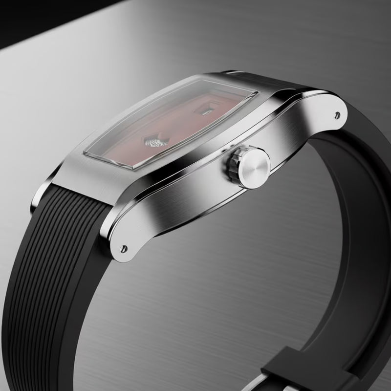 Specht & Söhne relógio — cristal de safira e coroa