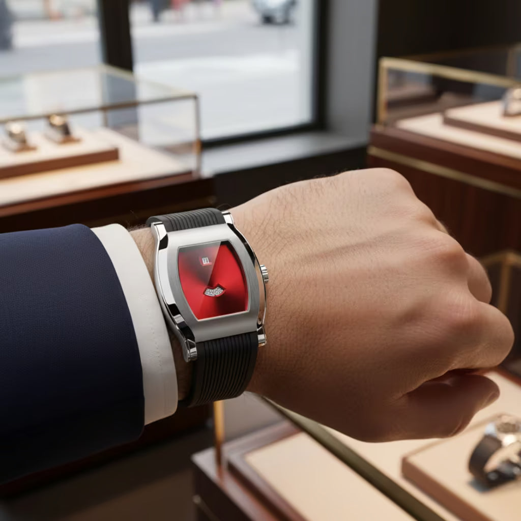 Mostrador vibrante do Relógio Vermelho Noble Red