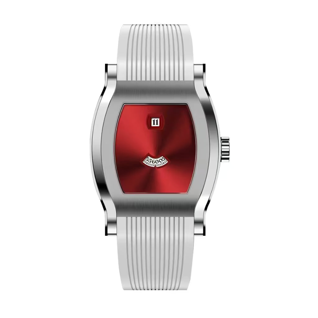 Specht & Söhne Noble Red - Relógio Vermelho Automático Jump Hour