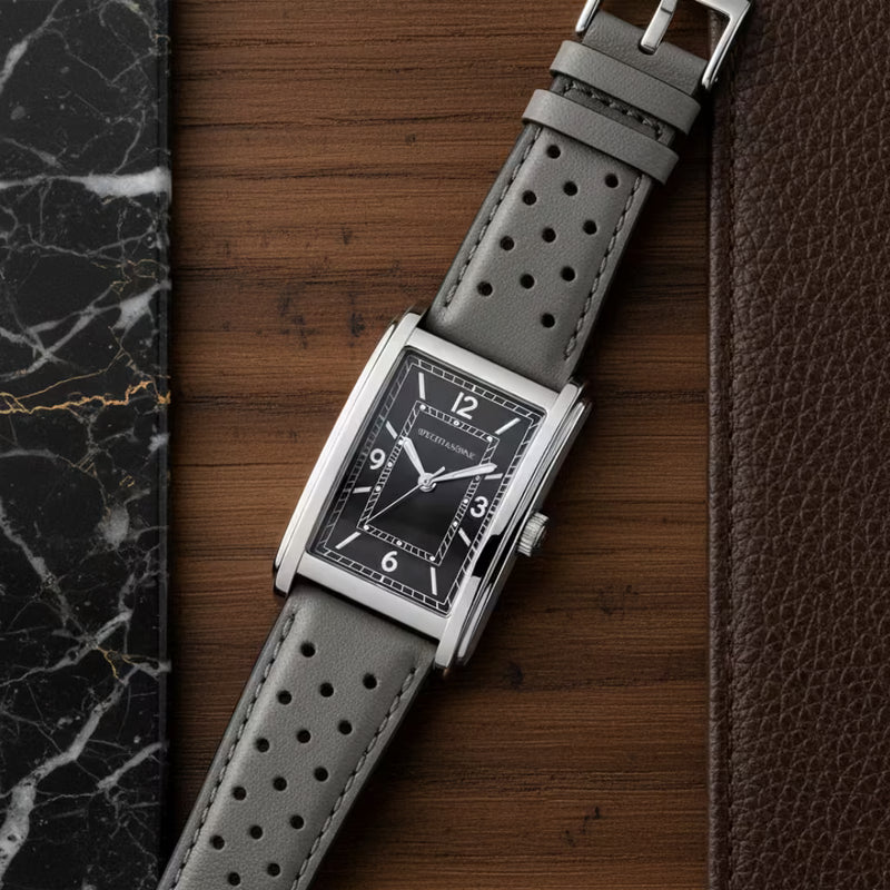 Pulseira De Couro Virtus Gray — Ajuste Seguro E Conforto Premium