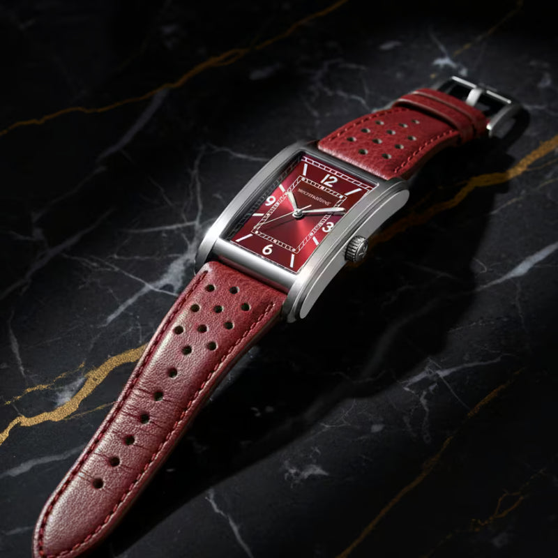 Virtus Red — Movimento Quartzo Japonês Para Precisão